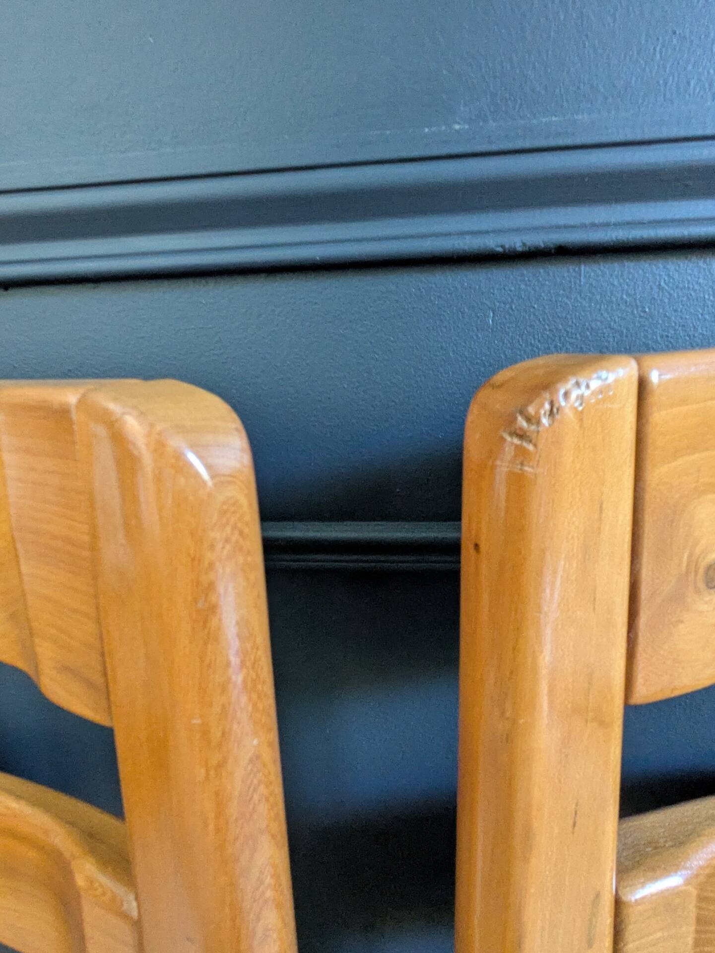 Set of six chairs Maison Regain 1970s/80s