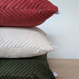 Chevron corduroy cushion
