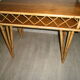 Rattan and wood desk