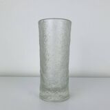 Molded glass roller vase by Pavel Panek for Sklo Union, 1970s