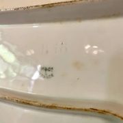 Large rectangular porcelain platter, 19th century, H&Cie France