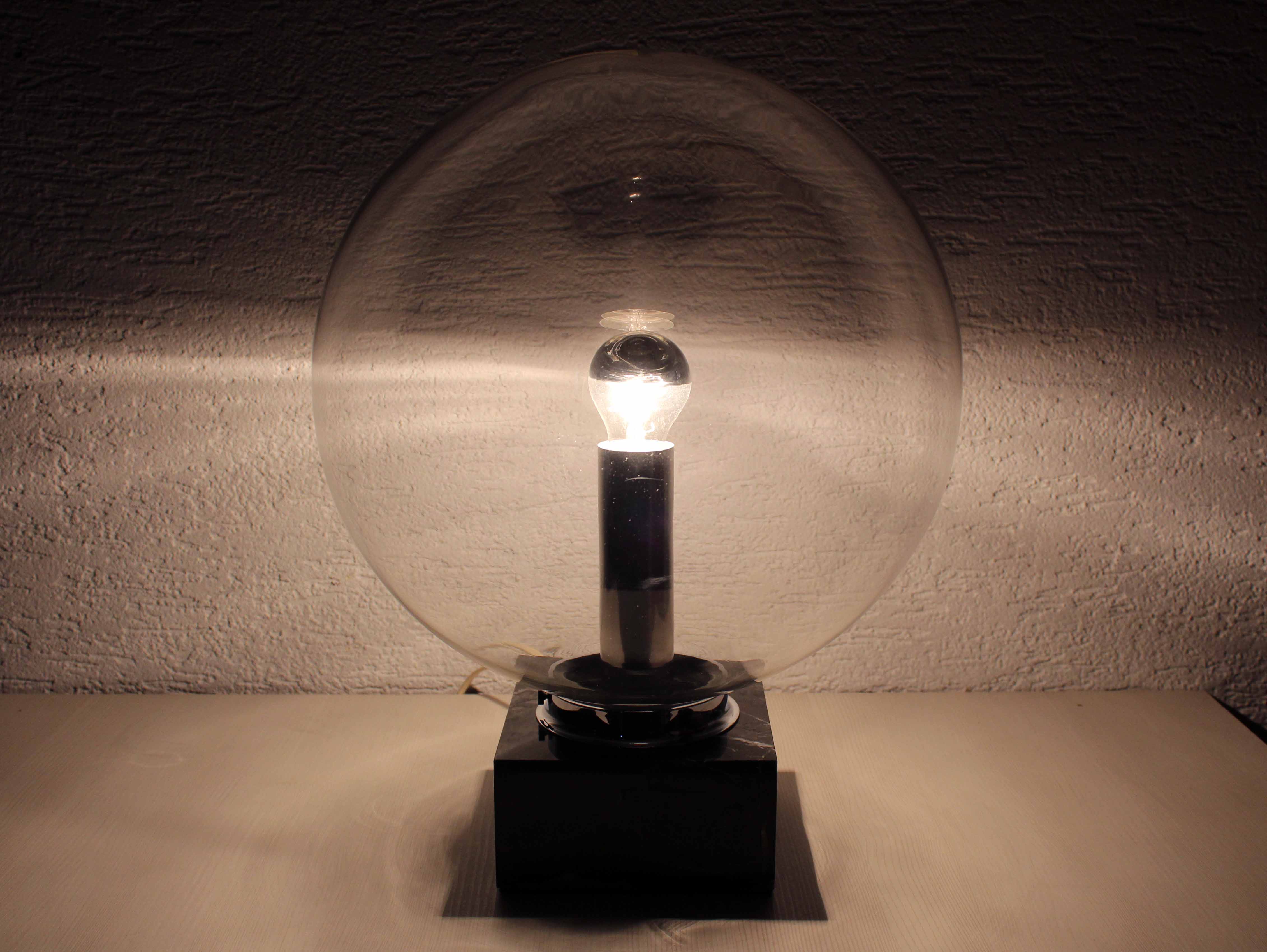 ERCO marble and glass table lamp