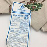 Vintage linen tablecloth and 6 towels