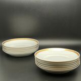 Hollow plates Limoges gold border