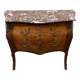 Commode galbée et marquetée style Louis XV