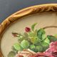 Aquarelle sur papier par A.Euget Barry bouquet de fleurs cadre dore