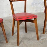 4 vintage romy bistro chairs 1950