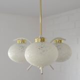 Vintage chandelier MCM Sputnik pendant lamp 1970s white hanging lamp
