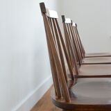 Suite of 4 chairs Stockholm Ikea vintage 1960s