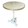 Bistro table in cast iron and beige melamine ⌀ 60 cm