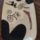 Elongated platter signed Thomas Buxó, Atzana workshop, modernist ceramics