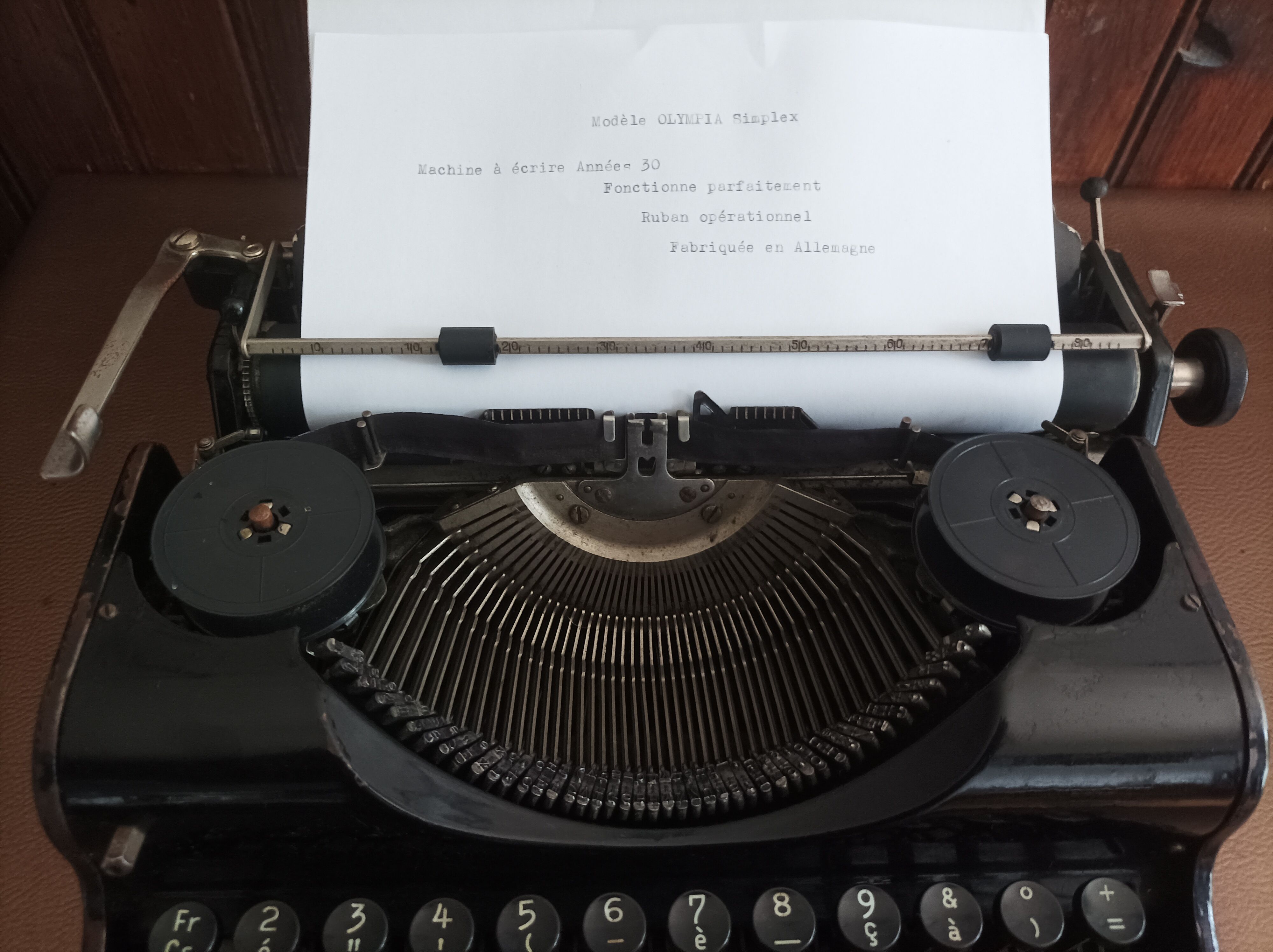 Typewriter old olympia simplex 30s