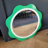 Plastic flower mirror by Finnish designer Makisen Kuvastin