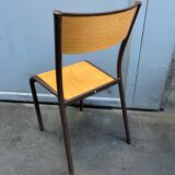6 vintage school chairs