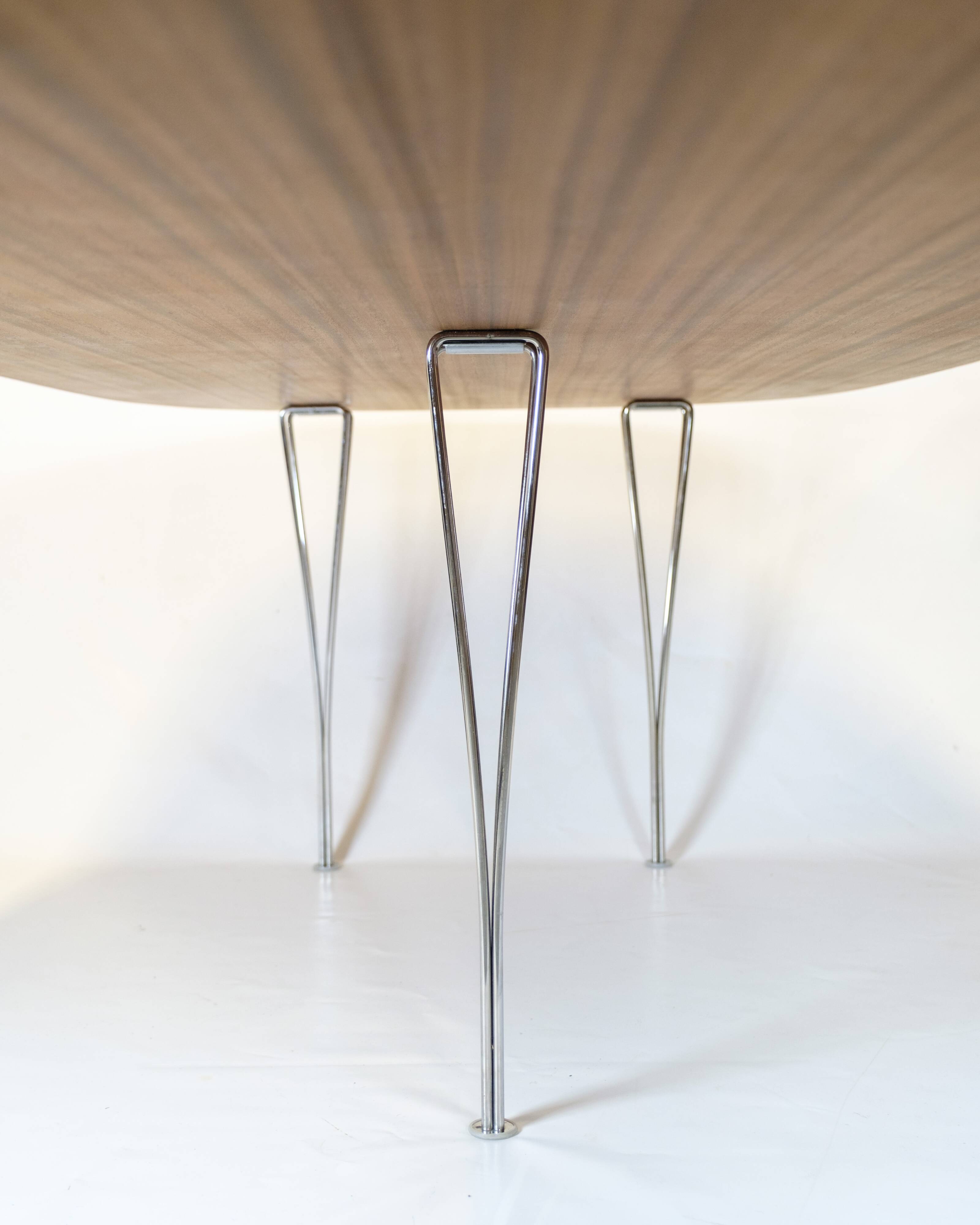 Conference table - Model Superellipse - oak surface with aluminum edge - Bruno Mathsson and Piet Hein