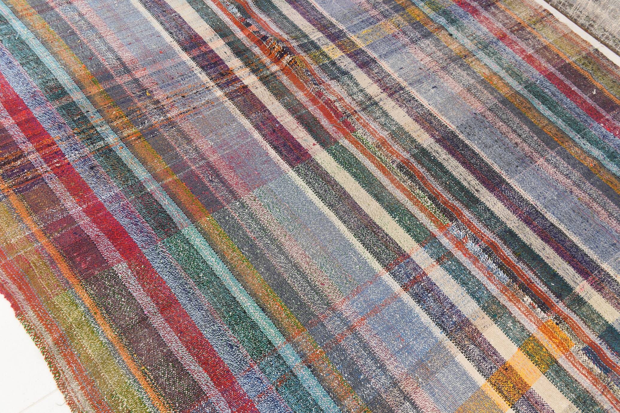 Hand Knotted Jute Vintage Kilim Rug, 219x336Cm