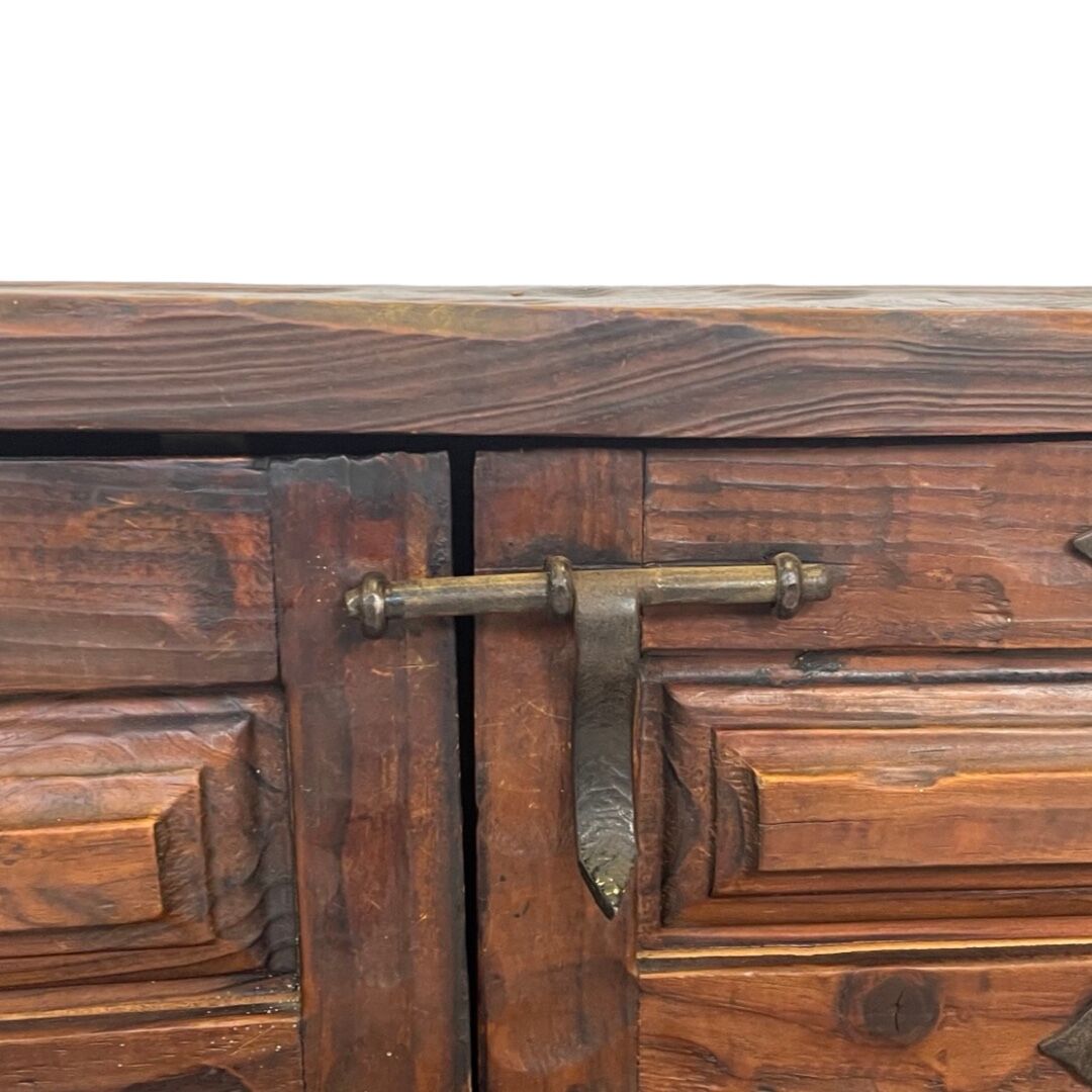 Vintage brutalist spanish wall cabinet cupboard design