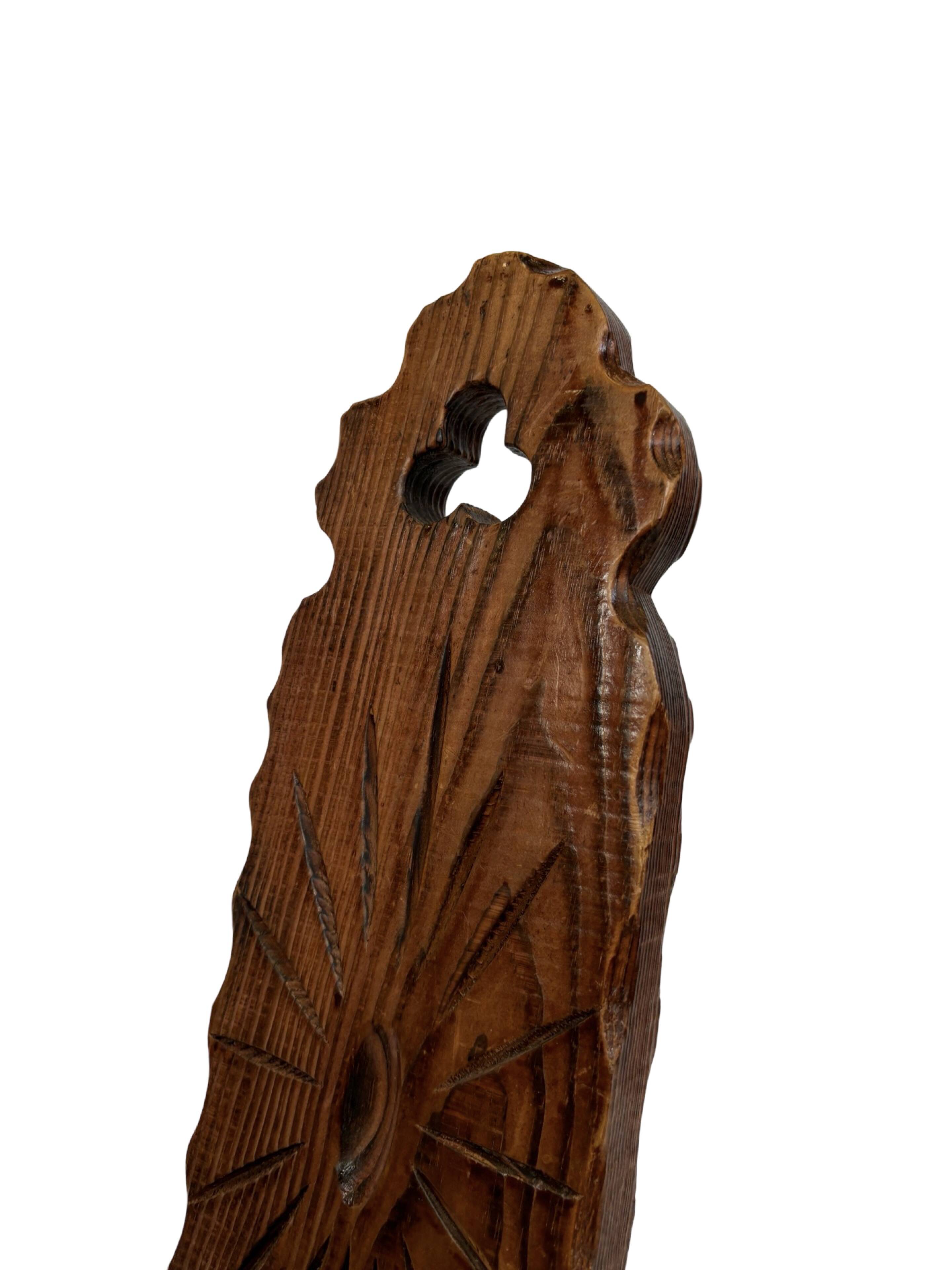 Vintage Spanish chair stool brutalist design