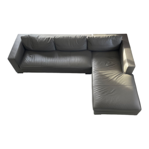 Canapé d’angle cuir