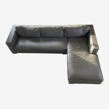 Leather corner sofa model Rive Gauche