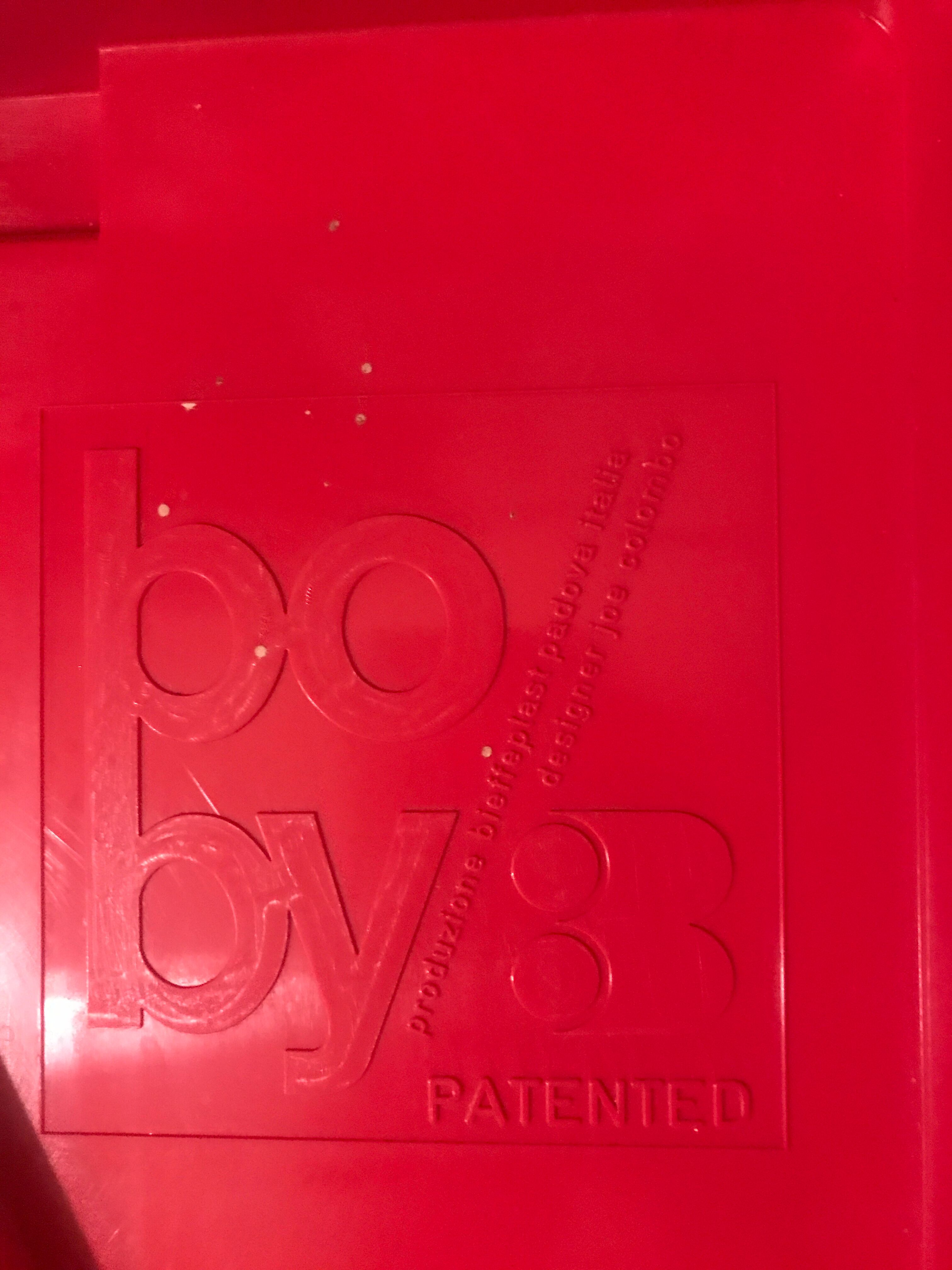 Red Bobby trolley by Joe Colombo