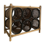 Rattan bottle holder