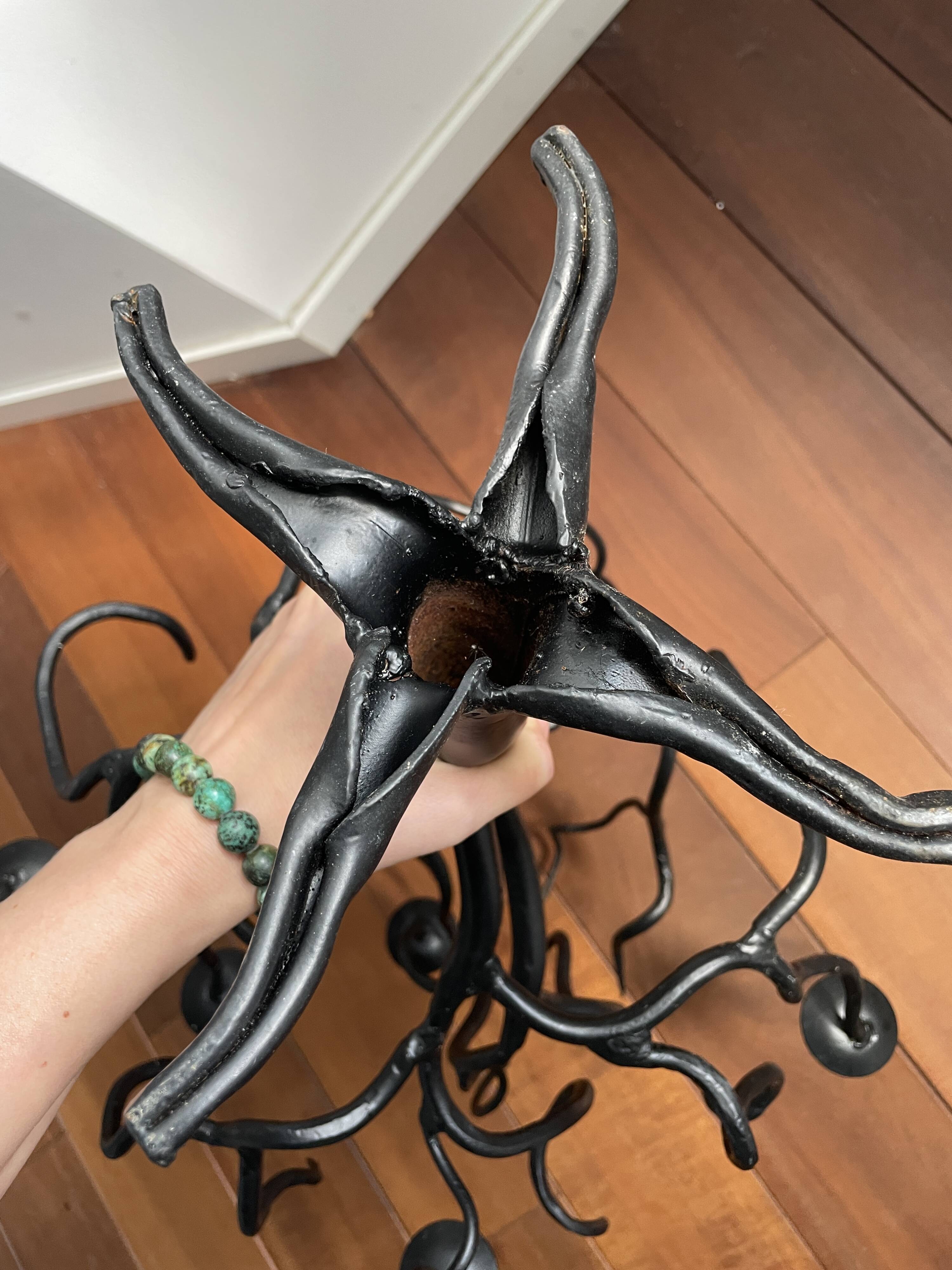 Candelabra 7 candles Wrought Iron