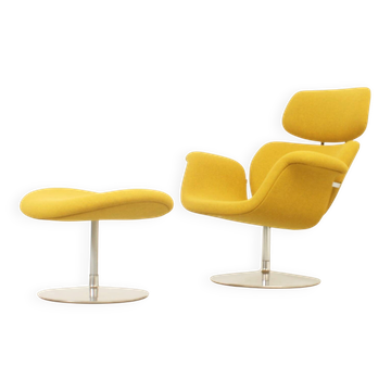 Big Tulip armchair and pouf by Pierre Paulin for Artifort