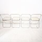 Suite of 4 Plia chairs by Giancarlo Piretti for castelli