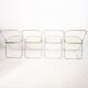 Suite of 4 Plia chairs by Giancarlo Piretti for castelli