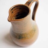 Glazed stoneware pitcher