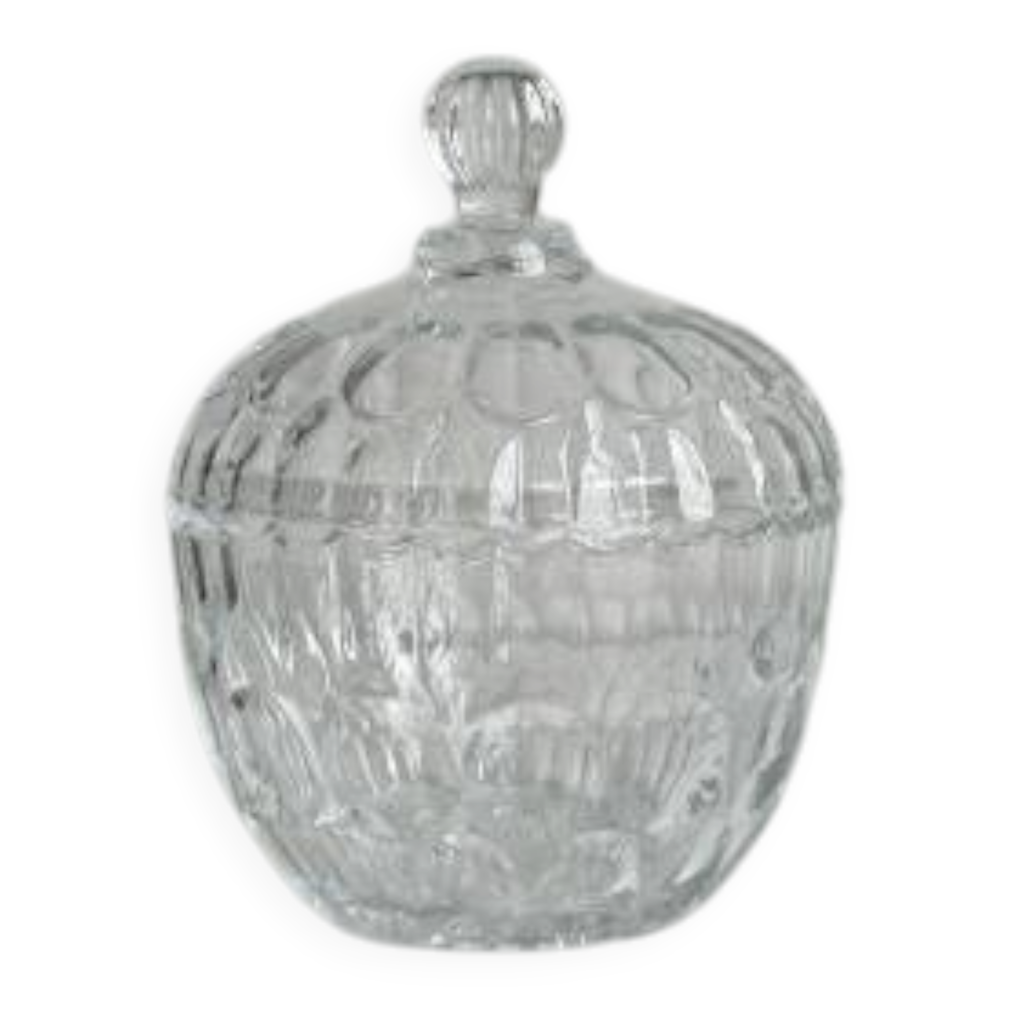 Antique glass candy box