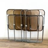 4 Plia chairs, Giancarlo Piretti