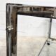 Table basse vintage chrome & verre Années 70