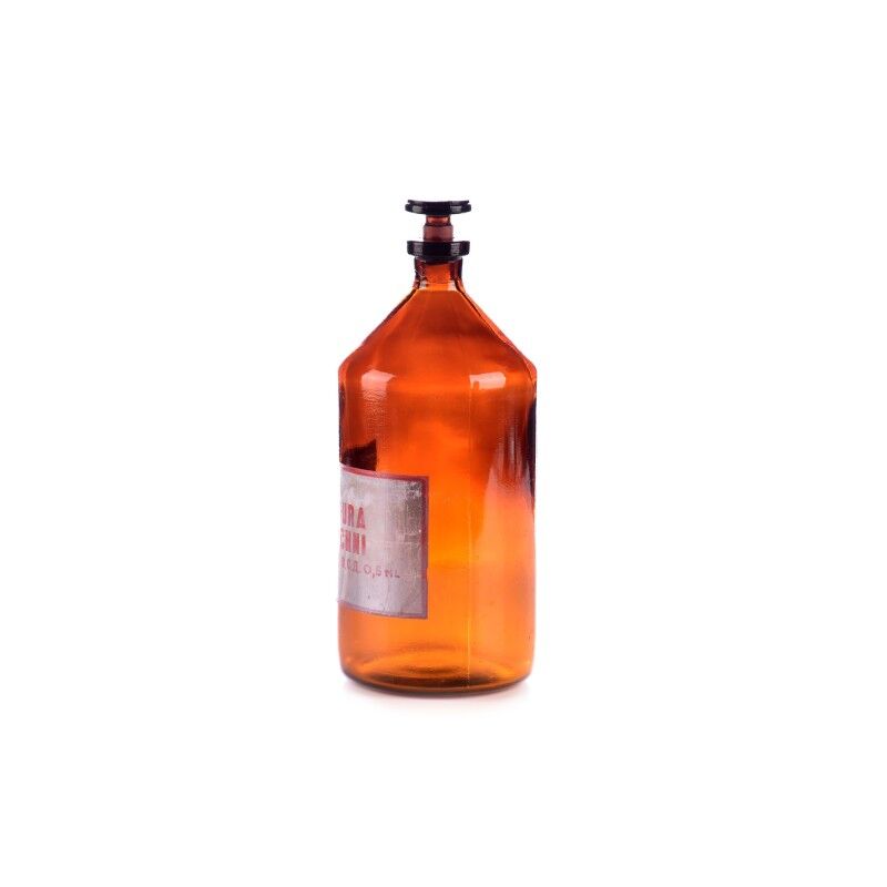 Brocante apothecary bottle 1 ltr with various prints