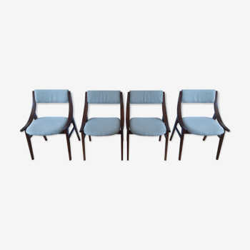 Set of four "skoczek" or "ski-jumper" chairs Poland 1965