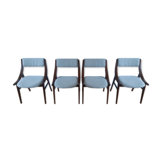 Set of four "skoczek" or "ski-jumper" chairs Poland 1965