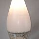 Lunel vintage textured glass pendant light, 1960s French design