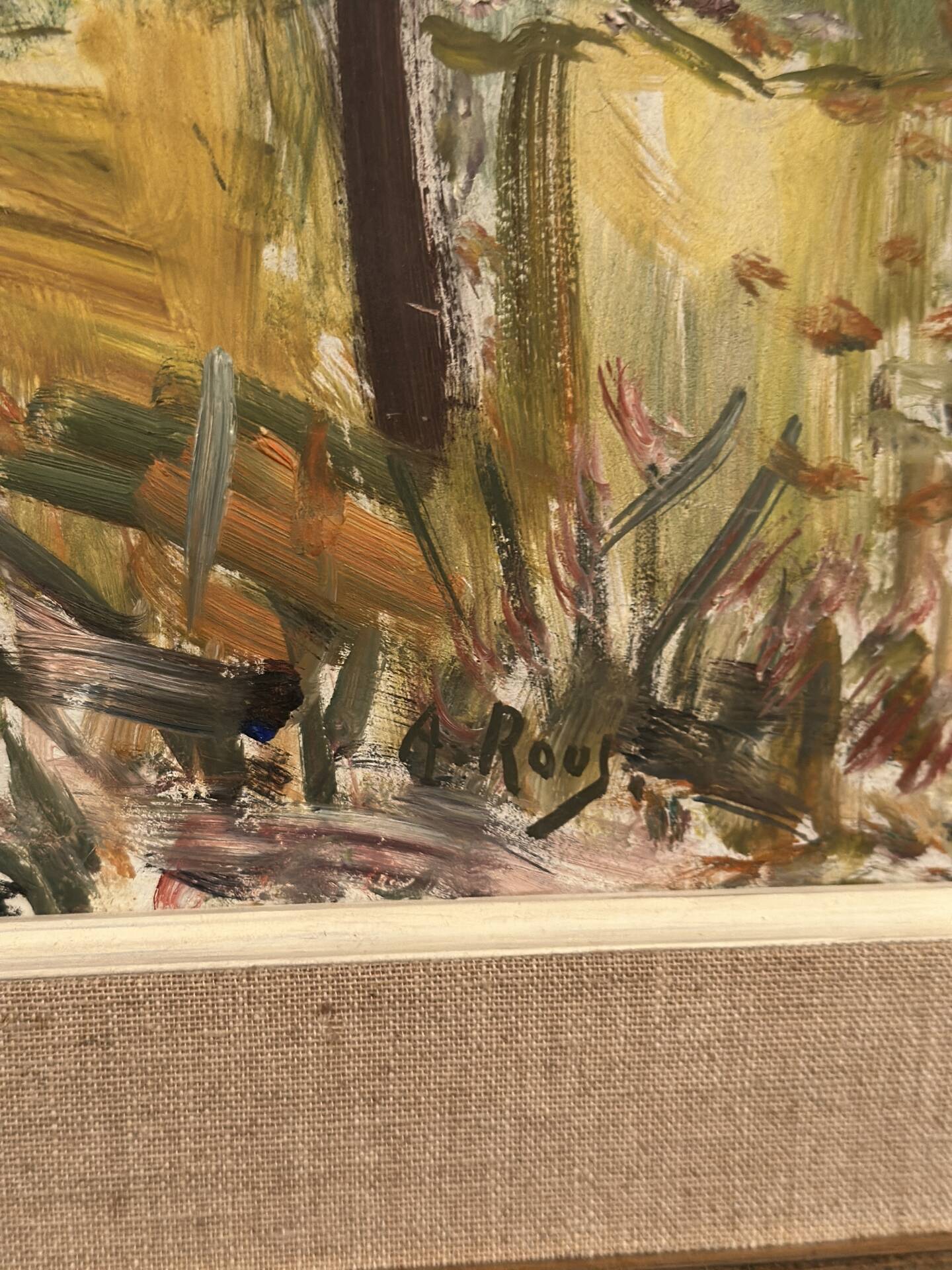 Original Swedish Oil On Canvas – “Landscape” By Arvid Herbert