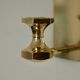 1988, single mid-century Swedish brass sconce by Gusum