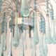 Suspension drops of water stamps in glass design 60s - 70s