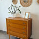 Vintage oak commode from the 1960s.