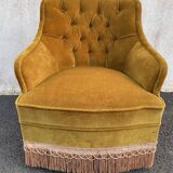 Padded golden yellow velvet toad