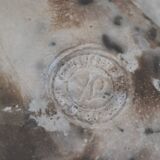 Male torso sculpture by patinated casting, signed to be identified.