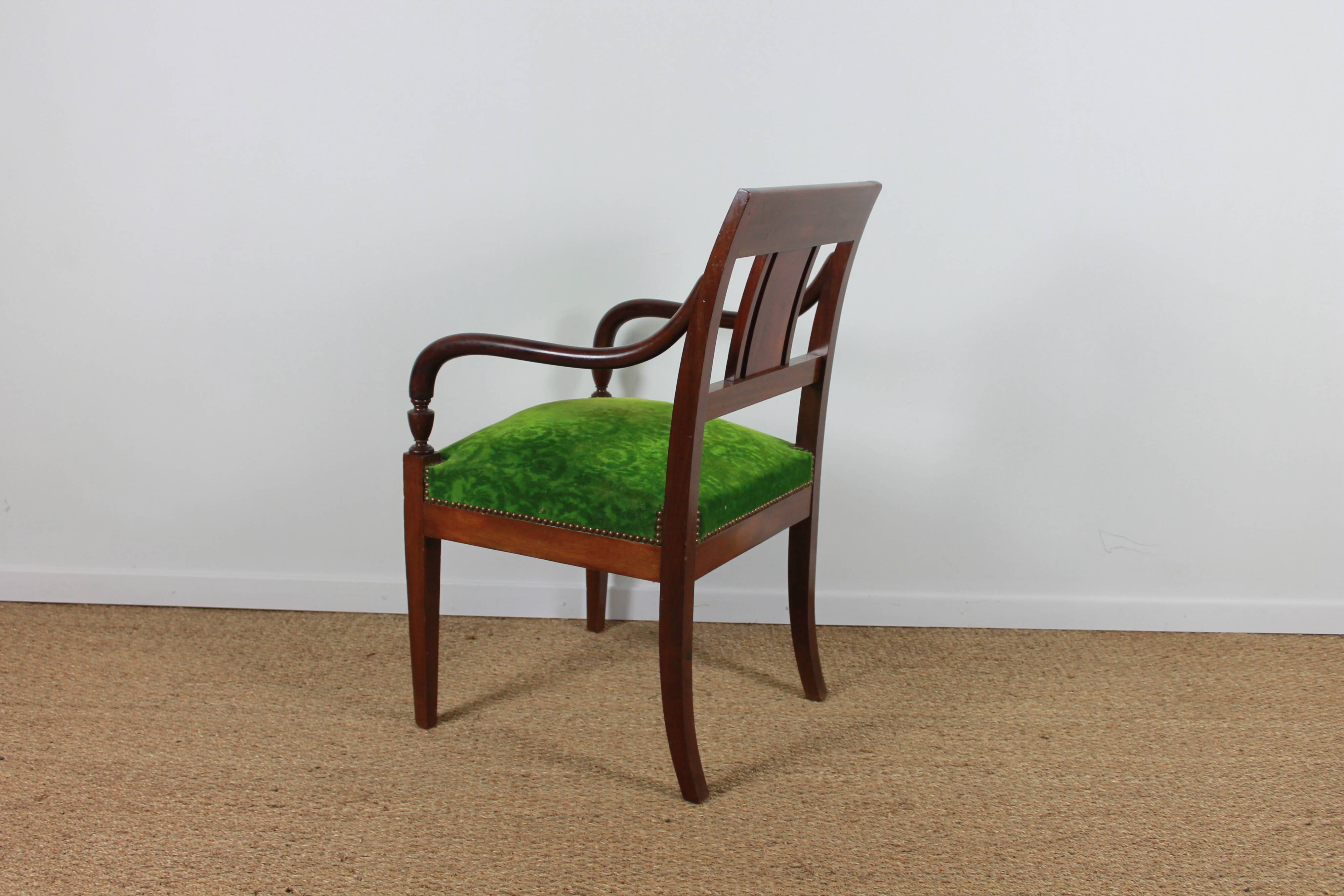 Empire style armchairs