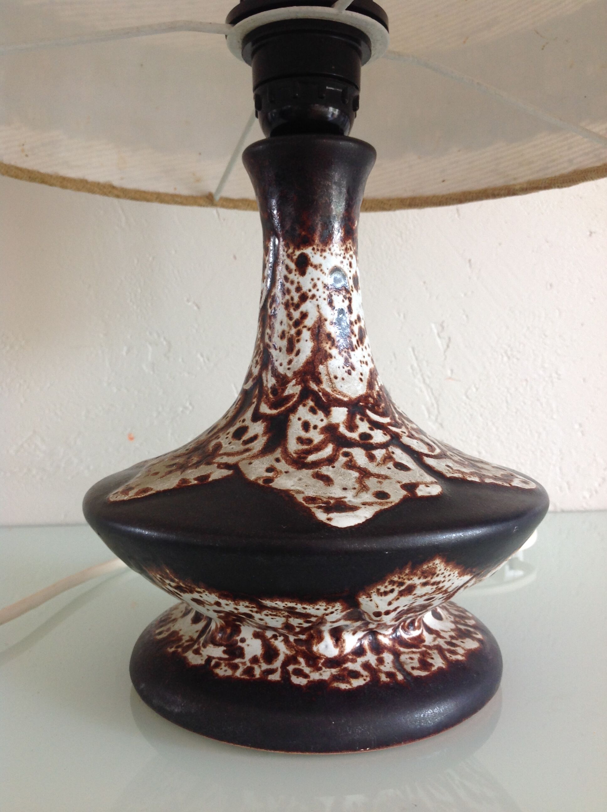 Lamp vintage ceramic 70s