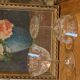 6 vintage butterfly champagne glasses