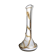 Jugendstil 'organic' vase in white glass with amber veins