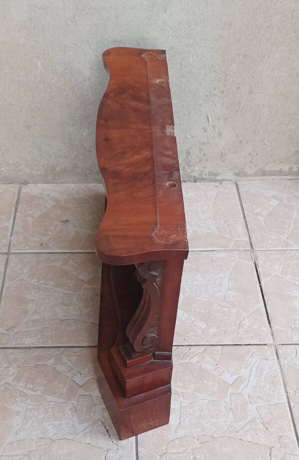 Grand miroir Empire en acajou