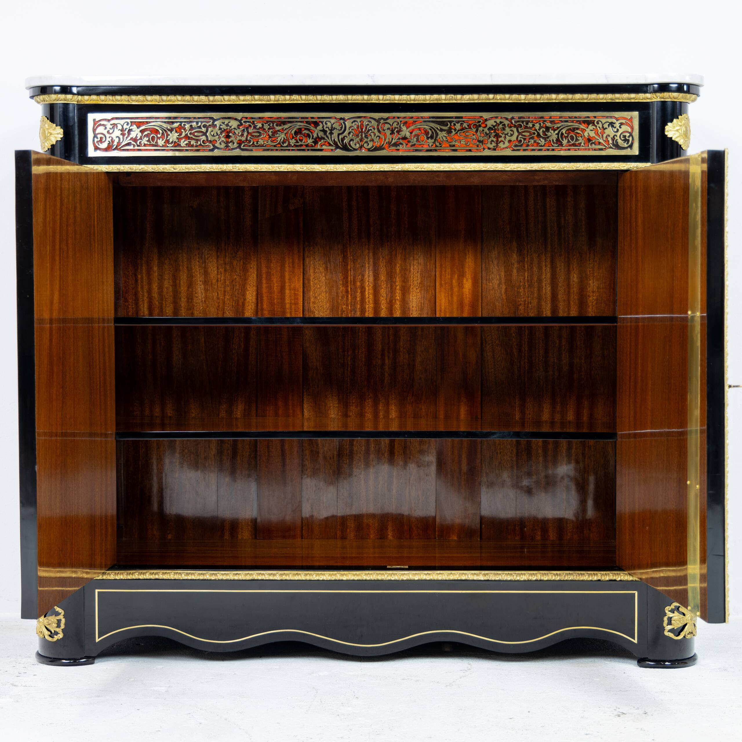 Commode Boulle style Louis XIV en écaille et laiton - XIXe
